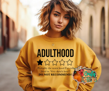 Load image into Gallery viewer, Adulthood One Star