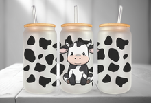Load image into Gallery viewer, Cow Glass Jar