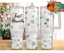 Load image into Gallery viewer, Just Breathe 40oz Handled Tumbler