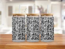 Load image into Gallery viewer, Floral Lace Glass Jar