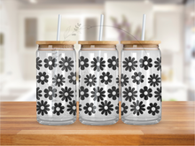 Load image into Gallery viewer, Retro Daisy's Glass Jar