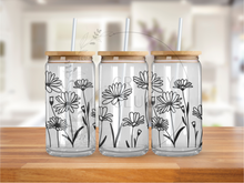 Load image into Gallery viewer, Wild Flowers Glass Jar
