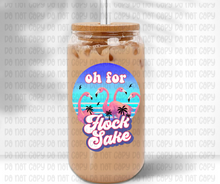 Load image into Gallery viewer, Oh For Flock Sake Glass Jar