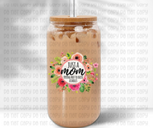 Load image into Gallery viewer, Just A Mom Trying Not To Raise Assholes Glass Jar