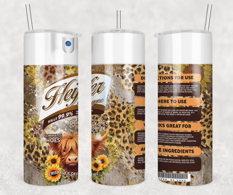 Heifer Spray Sunflower Tumbler