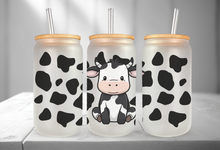 Load image into Gallery viewer, Cow Glass Jar
