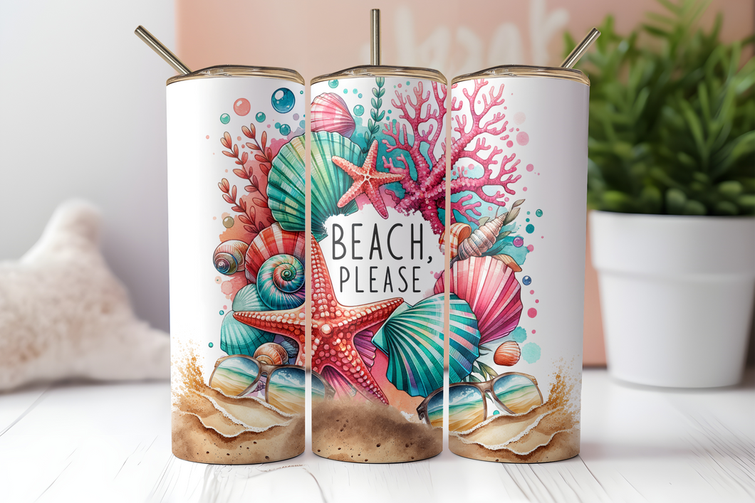 Beach Please Tumbler