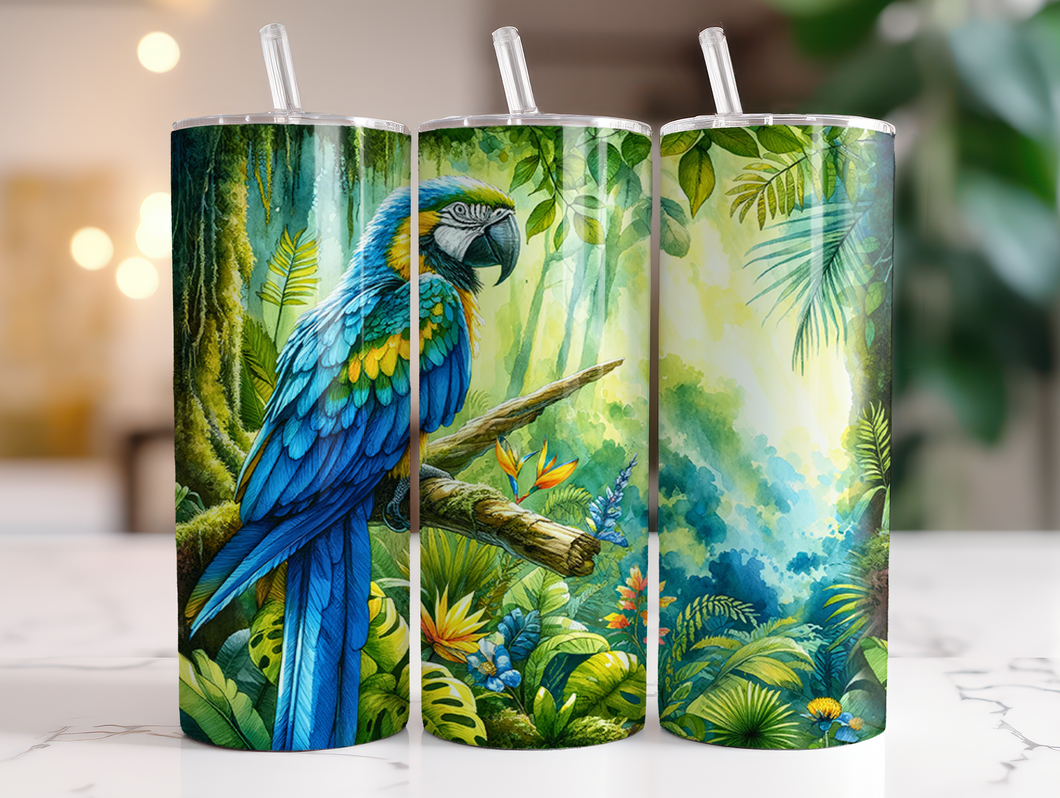 Blue Macaw Tumbler