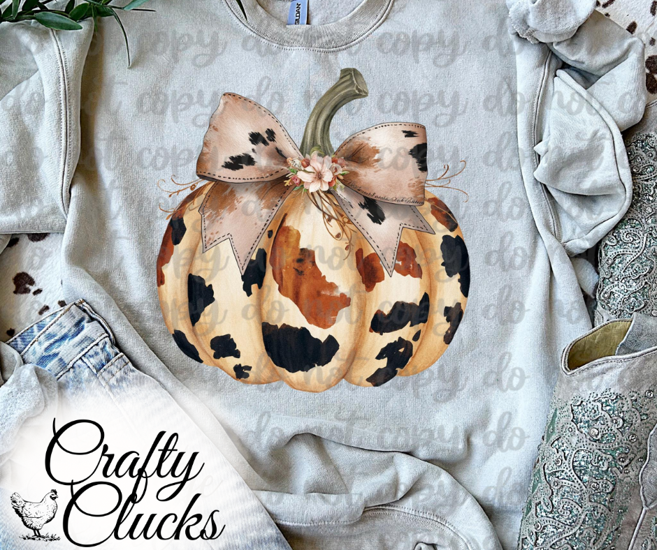 Cow Print Pumpkin