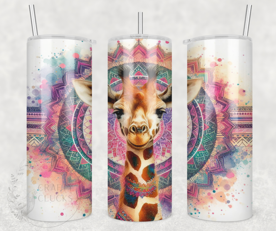 Giraffe Mandala Tumbler