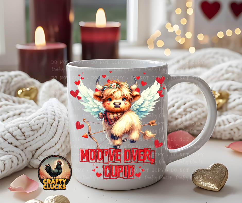 Moo've Over Cupid Mug