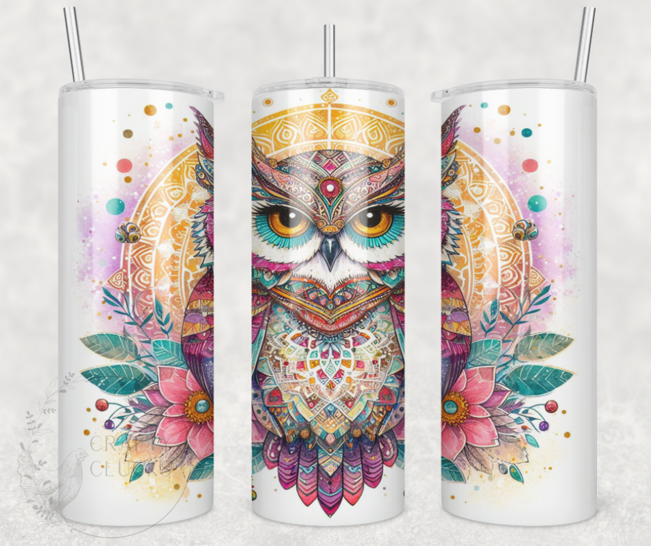 Owl Mandala Tumbler