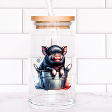 Load image into Gallery viewer, Cute Pig Glass Jar
