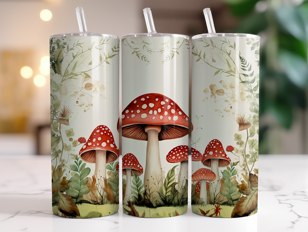 Red Mushrooms Tumbler