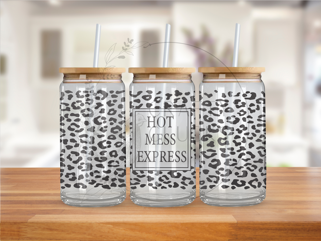 Hot Mess Express Glass Jar