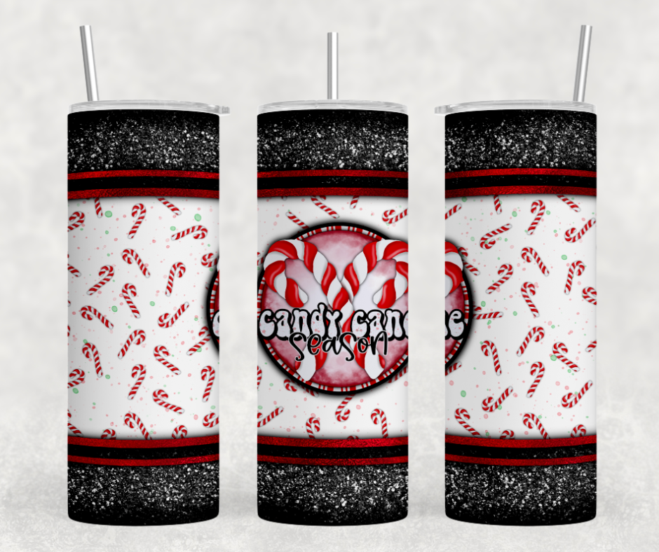 Candy Cane Season Tumbler