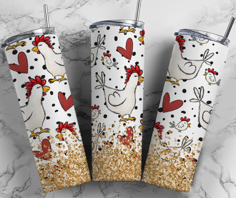 Chicken Gold Tumbler