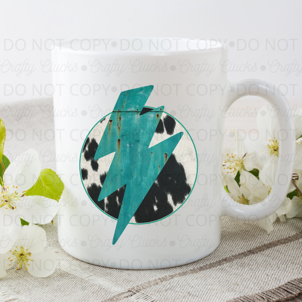 Cow Lightning Bolt Mug