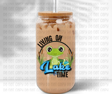 Load image into Gallery viewer, Living On Lake Time Glass Jar
