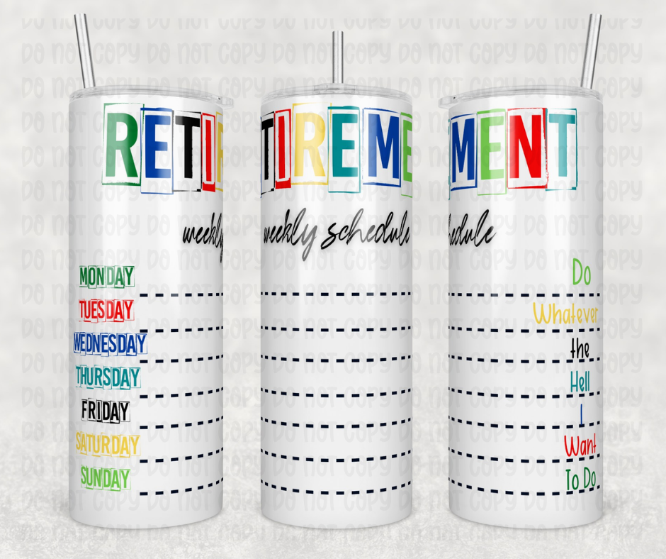 Retirement Tumbler