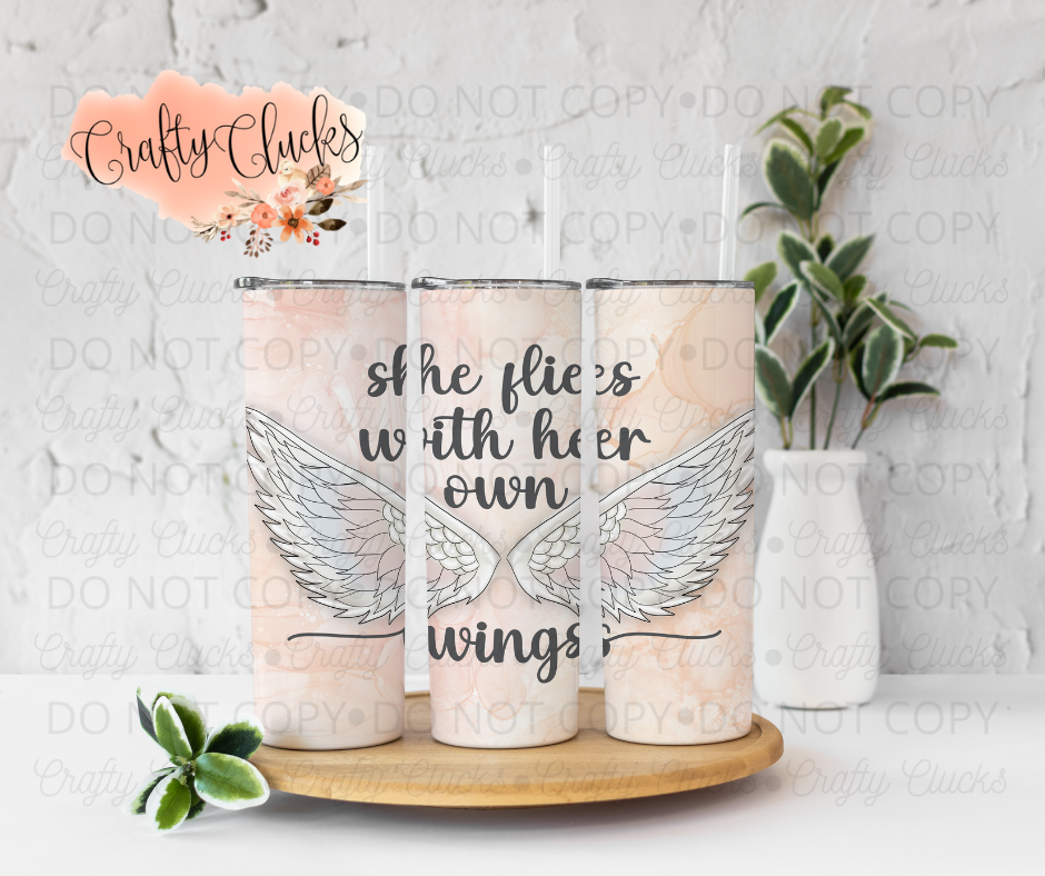 She flies with her own wings Tumbler