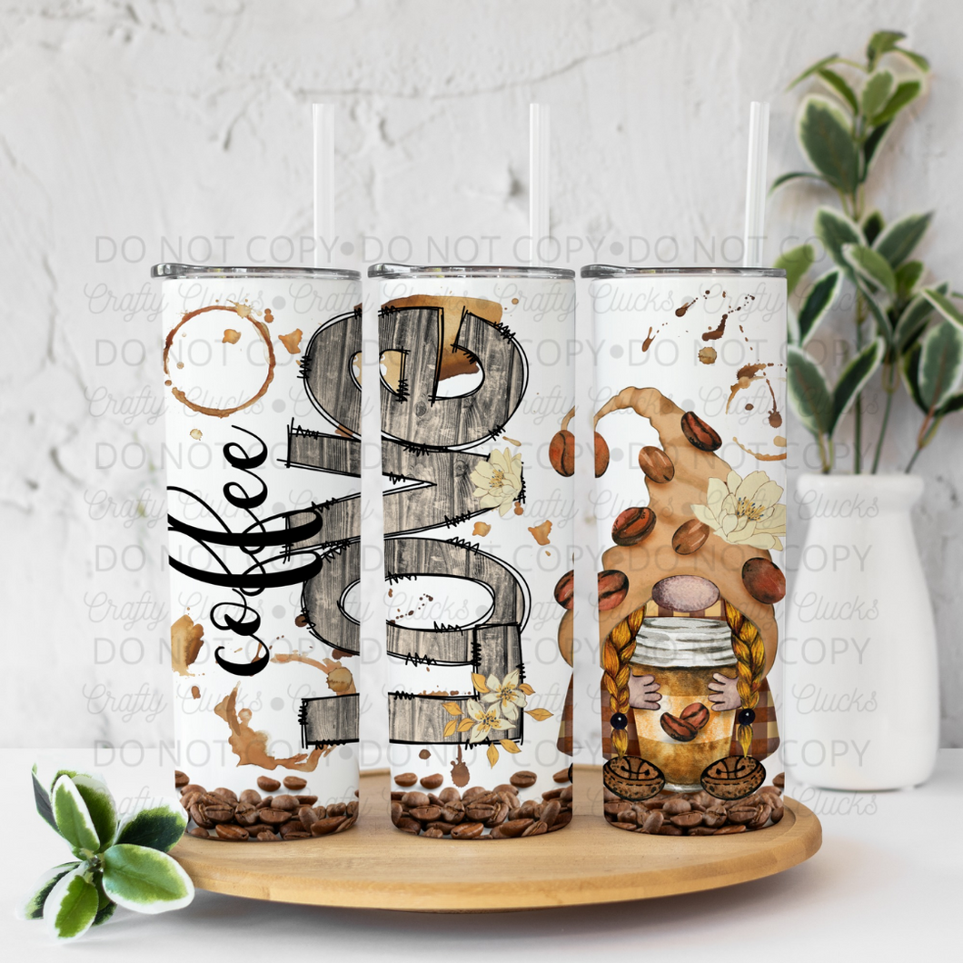 Gnome Coffee Love Tumbler