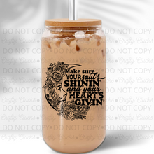 Load image into Gallery viewer, Make your soul&#39;s shinin&#39;... Glass Jar
