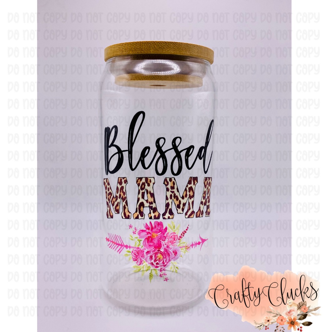 Blessed MAMA Glass Jar