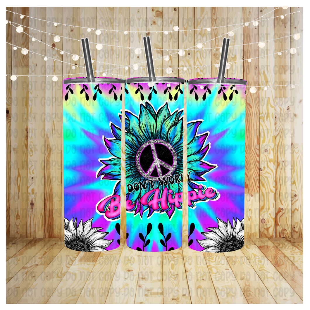 Don't Worry Be Hippie Tumbler