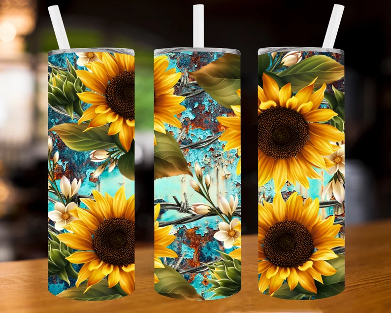 Sunflower Fall Tumbler