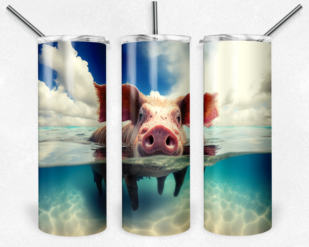 Swimming Pig Tumbler